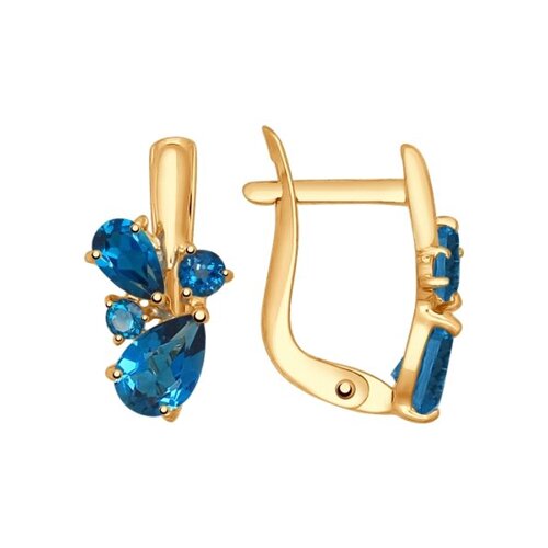 

Серьги из красного золота SOKOLOV 724818, топаз, 724818