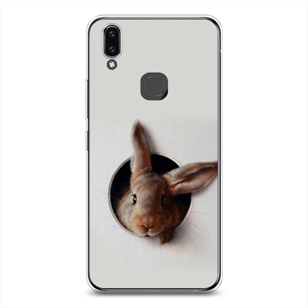 

Чехол для Vivo V9/Y85 "Любопытный кролик", Серый;коричневый, 260150-1
