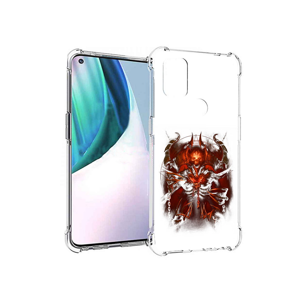 

Чехол MyPads Tocco для OnePlus Nord N10 5G яркий демон (PT227047.129.708), Прозрачный, Tocco