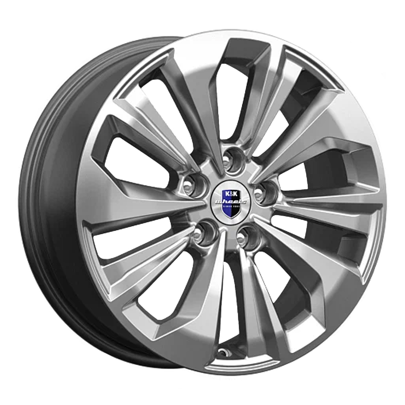 

Колесный диск Литой Авиор (Кс936) 7 17 5 112 49 57,1 Дарк Платинум Брайт K&K WHS511485 дар, Серебристый