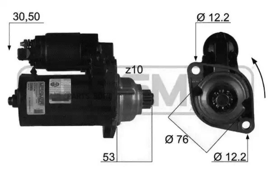 

Стартер ERA 12V 1,1 Kw 220055