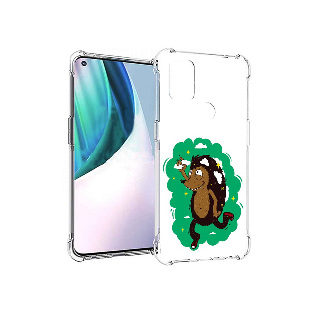 

Чехол MyPads Tocco для OnePlus Nord N10 5G Ежик в облаках (PT227047.129.77), Прозрачный, Tocco