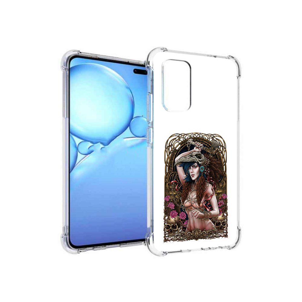 

Чехол MyPads Tocco для Vivo V19 красивая девушка рисунок (PT147328.392.407), Прозрачный, Tocco