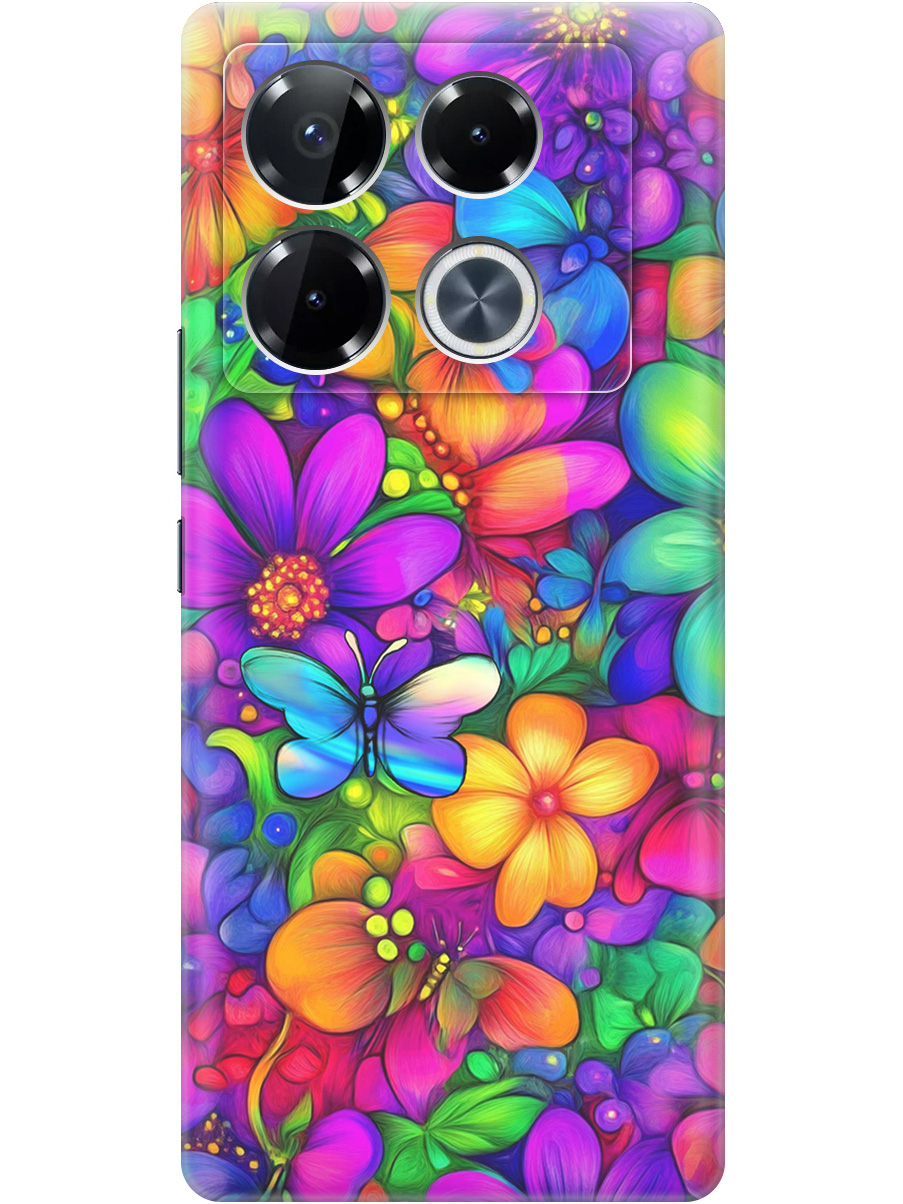 

Силиконовый чехол на Infinix Note 40 Pro/40 Pro 5g/40 Pro+ 5g с принтом 861433, Прозрачный;зеленый;фиолетовый;красный, 782627023