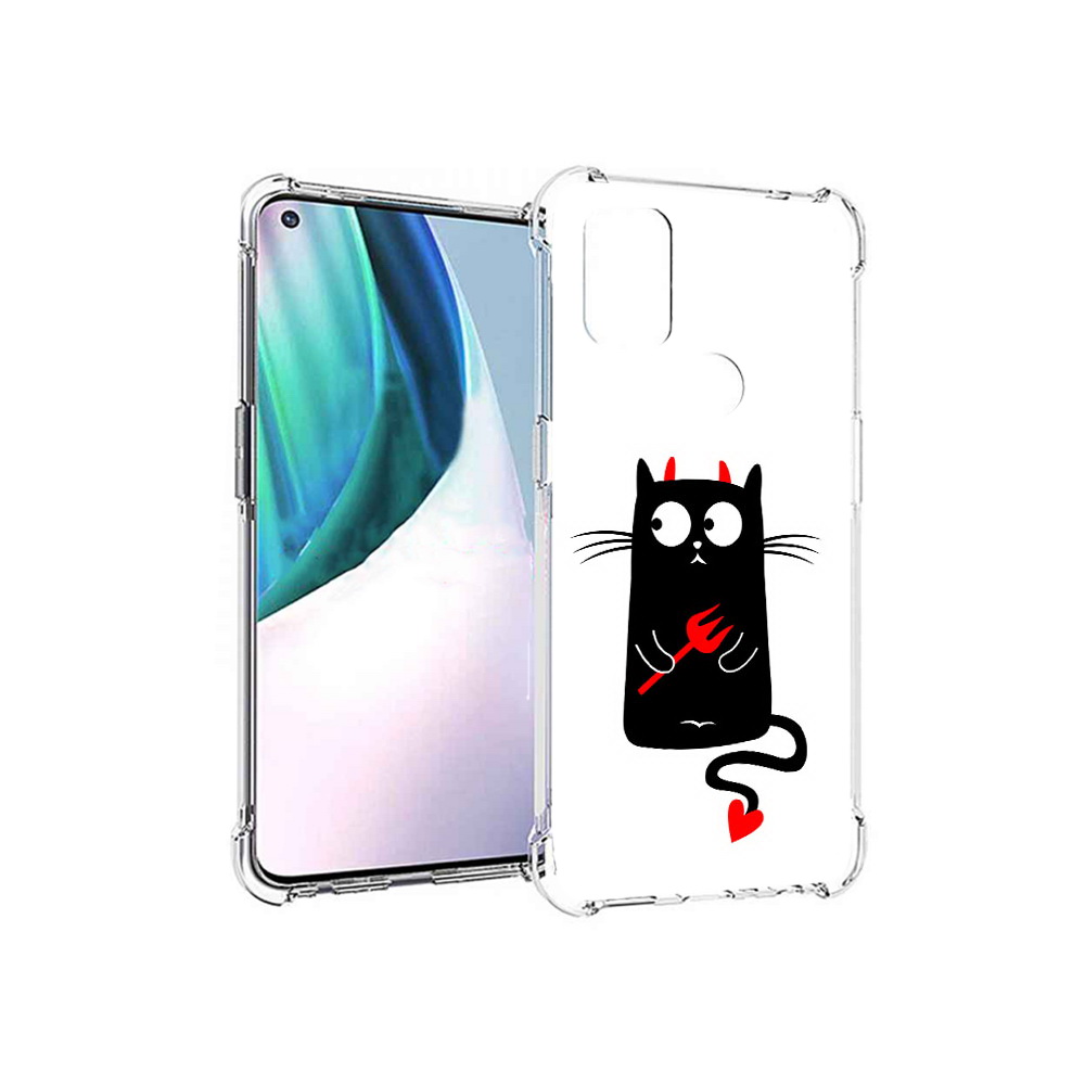 

Чехол MyPads Tocco для OnePlus Nord N10 5G Кот демон (PT227047.129.97), Прозрачный, Tocco