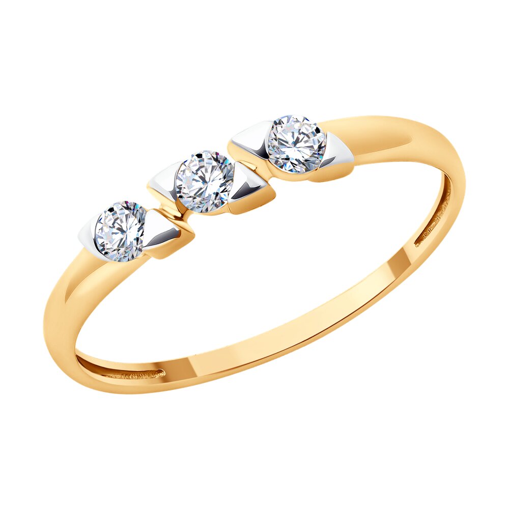 

Кольцо из золота р. , Diamant 51-110-02316-1, фианит, 51-110-02316-1