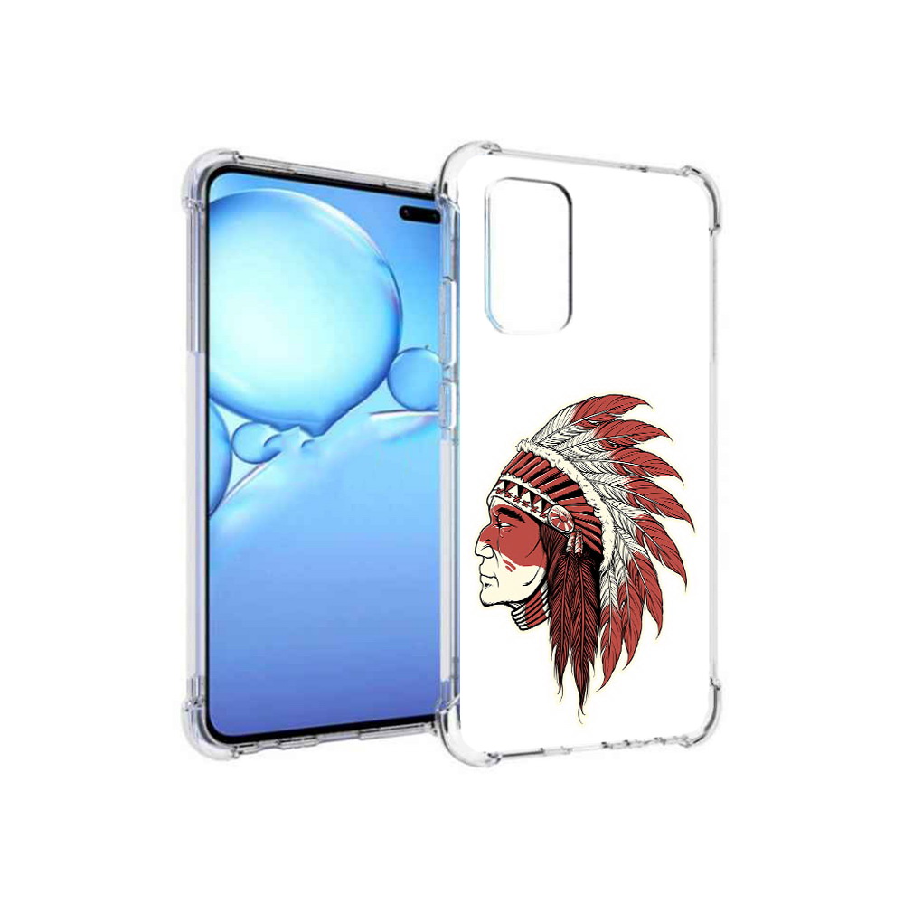 

Чехол MyPads Tocco для Vivo V19 красный индеец (PT147328.392.411), Прозрачный, Tocco