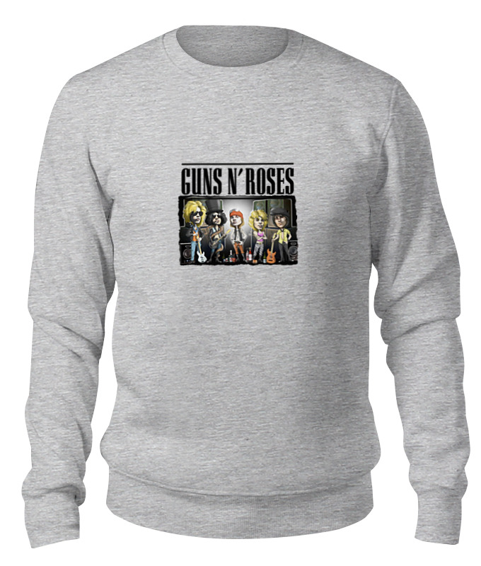 

Свитшот унисекс Printio Guns n' roses серый XL, Guns n' roses