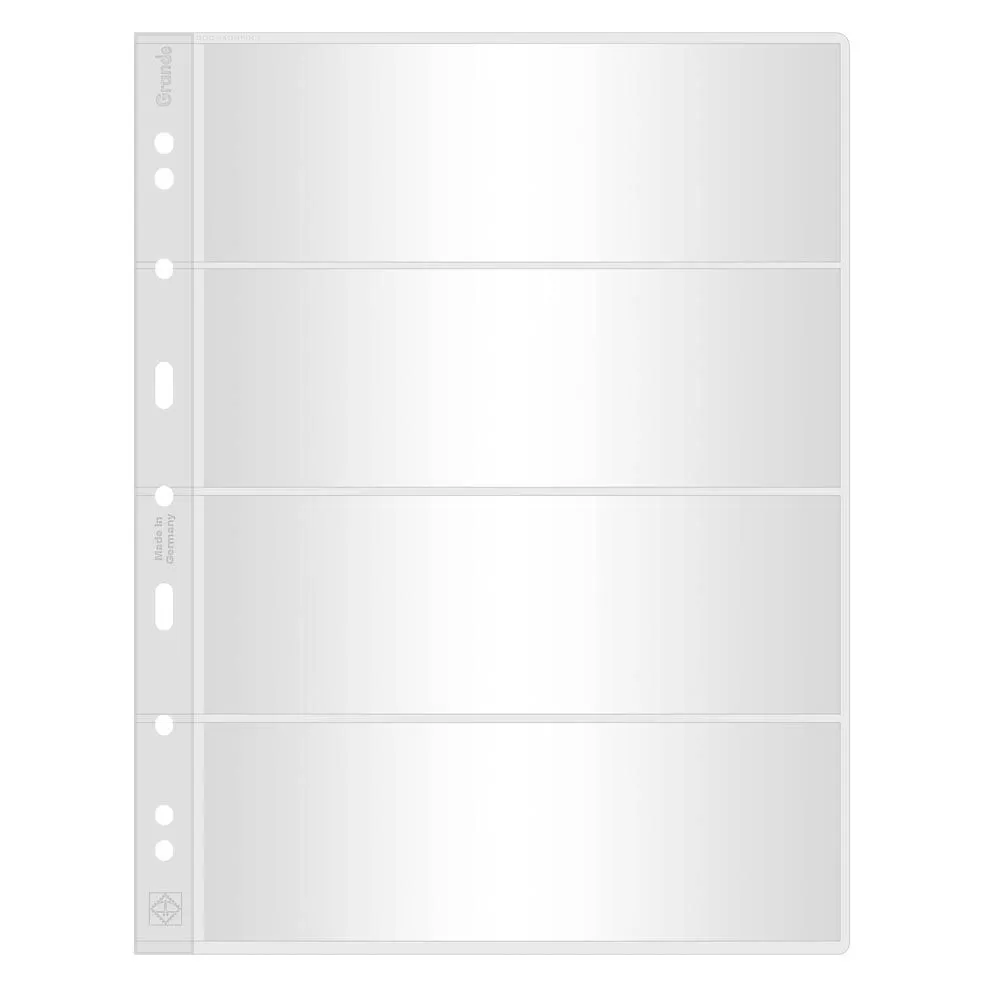 

Листы Leuchtturm316329 Grande 4C на 4 банкноты боны