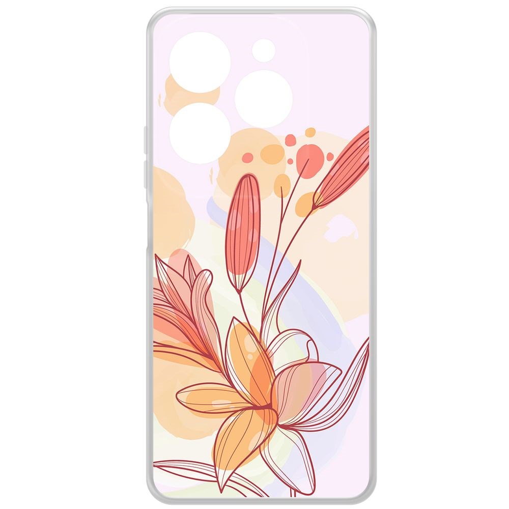 

Чехол-накладка Krutoff Clear Case Фантазия для INFINIX Hot 40 Pro, Прозрачный