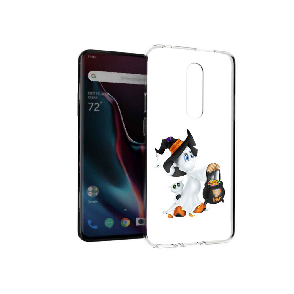 

Чехол MyPads Tocco для OnePlus 7 Pro Маленький призрак (PT139735.130.113), Прозрачный, Tocco