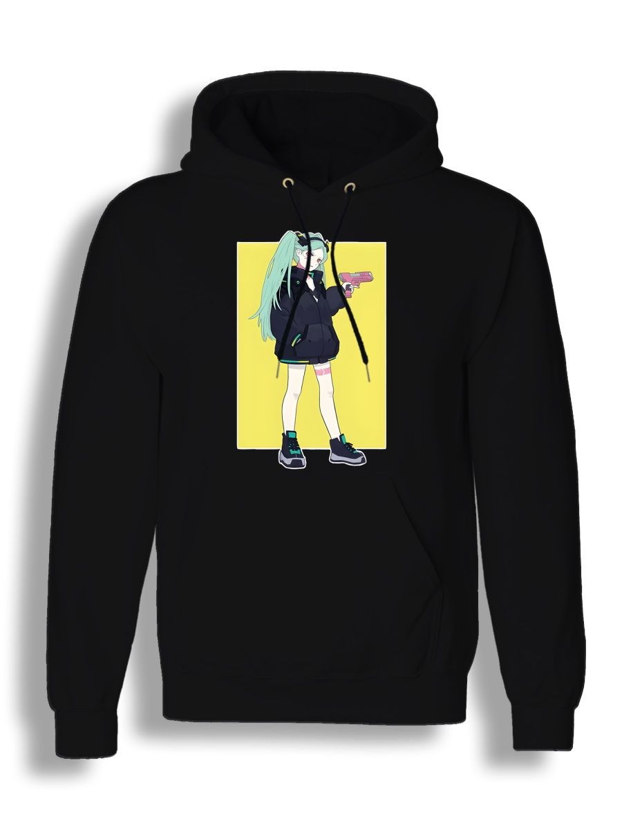 

Худи унисекс СувенирShop Аниме Киберпанк/Cyberpunk/Rebecca 1 черное 2XL, "Аниме Киберпанк/Cyberpunk/Rebecca" 1