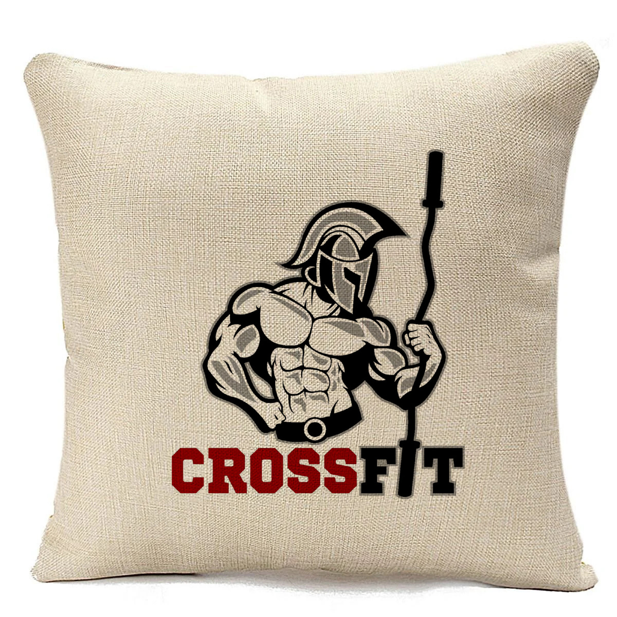 фото Подушка бежевая coolpodarok crossfit (кроссфит)