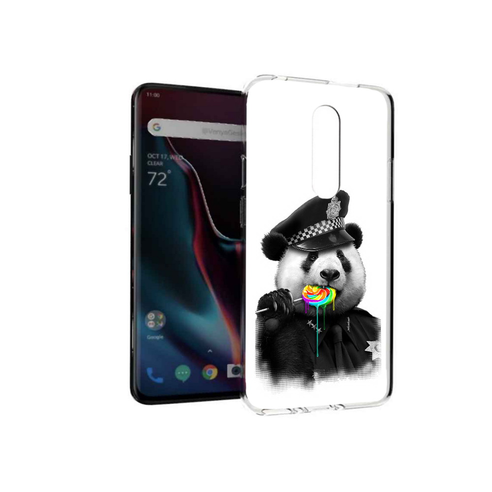 

Чехол MyPads Tocco для OnePlus 7 Pro Панда полиция (PT139735.130.130), Прозрачный, Tocco