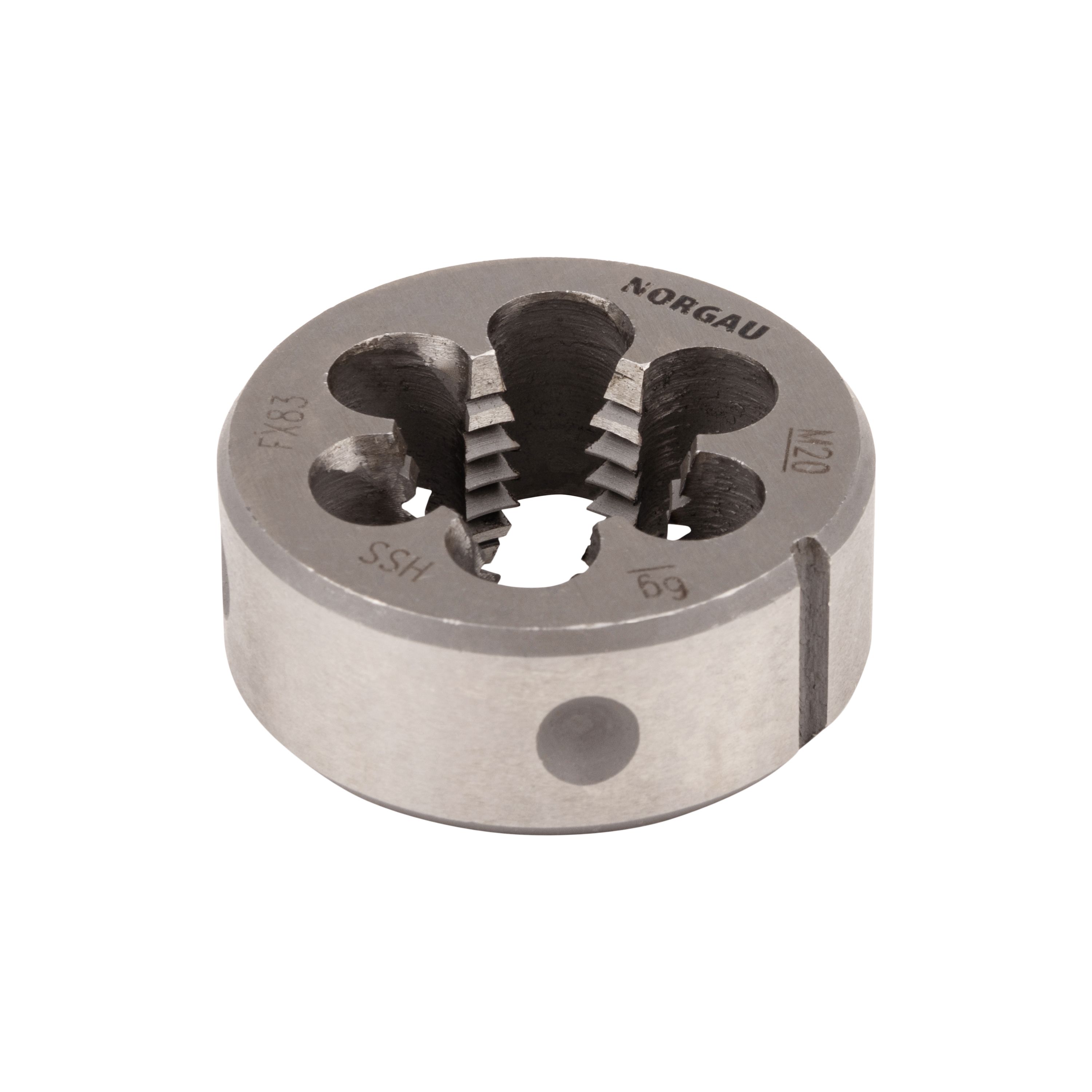 

Плашка М20х2.5 мм NORGAU Industrial метрическая, угол 60°, по DIN223, HSS, RHT-266-577
