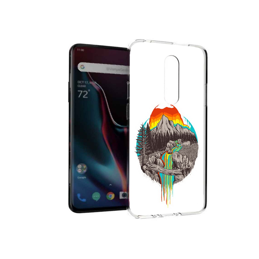 

Чехол MyPads Tocco для OnePlus 7 Pro Радужный водопад (PT139735.130.144), Прозрачный, Tocco