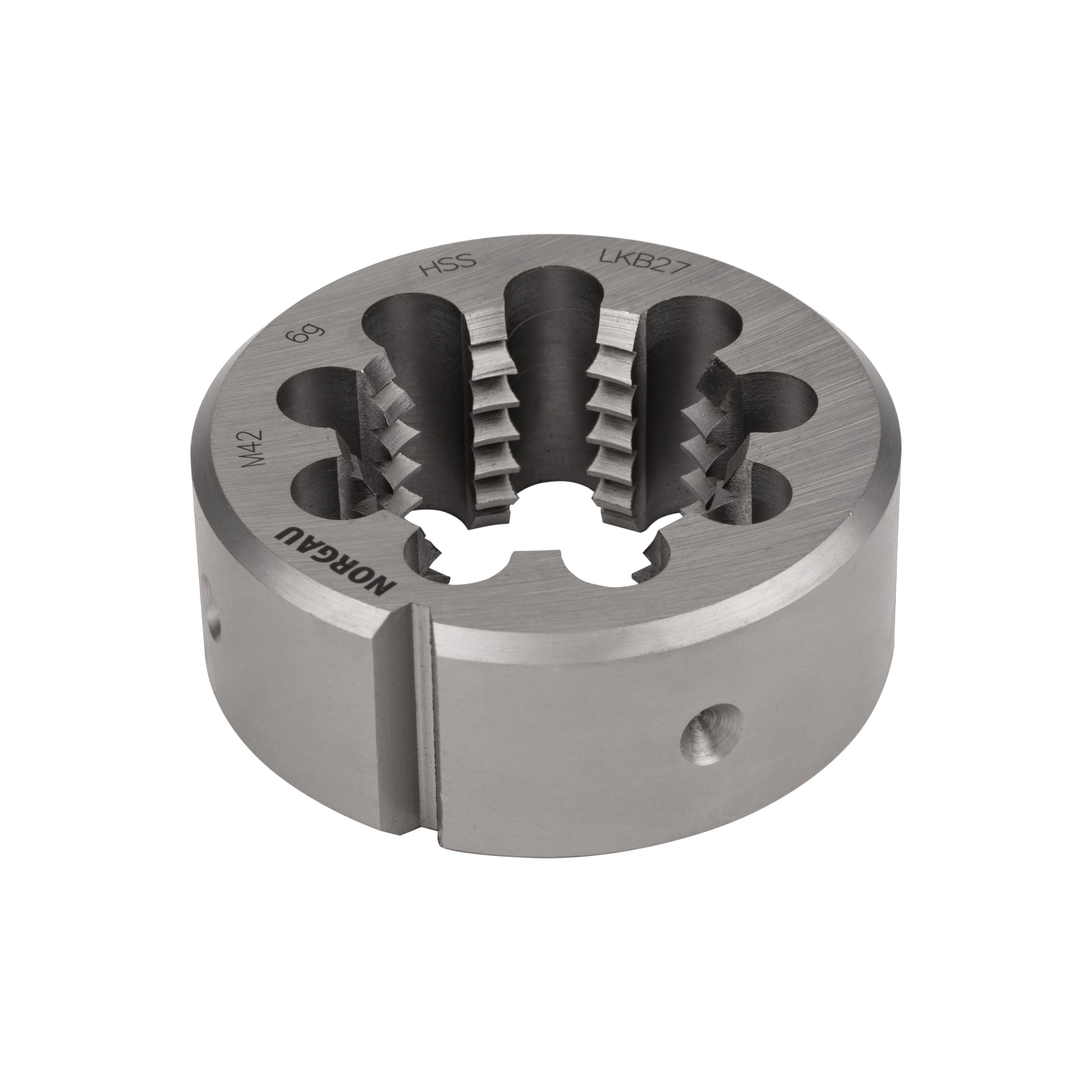 

Плашка М42х4.5 мм NORGAU Industrial метрическая, угол 60°, по DIN223, HSS, RHT-269-878