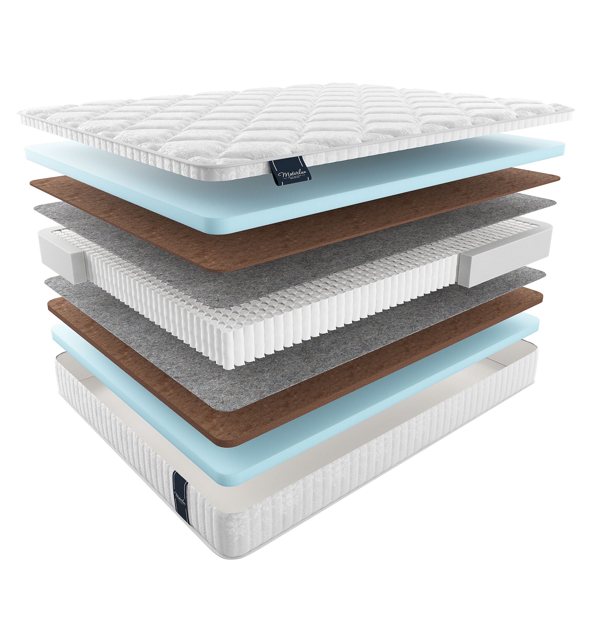 

Матрас Materlux Voyage Adel Multi 220х190, Бежевый;белый;серый;серебристый, Adel Multi