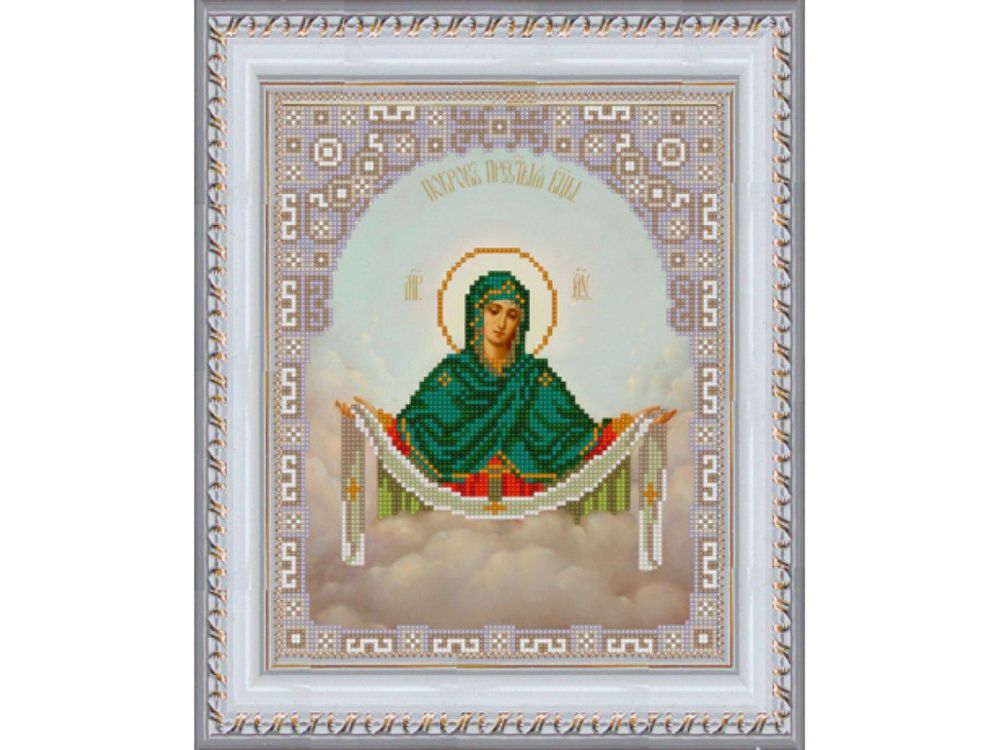 фото Рисунок на ткани конёк богородица покрова 9214