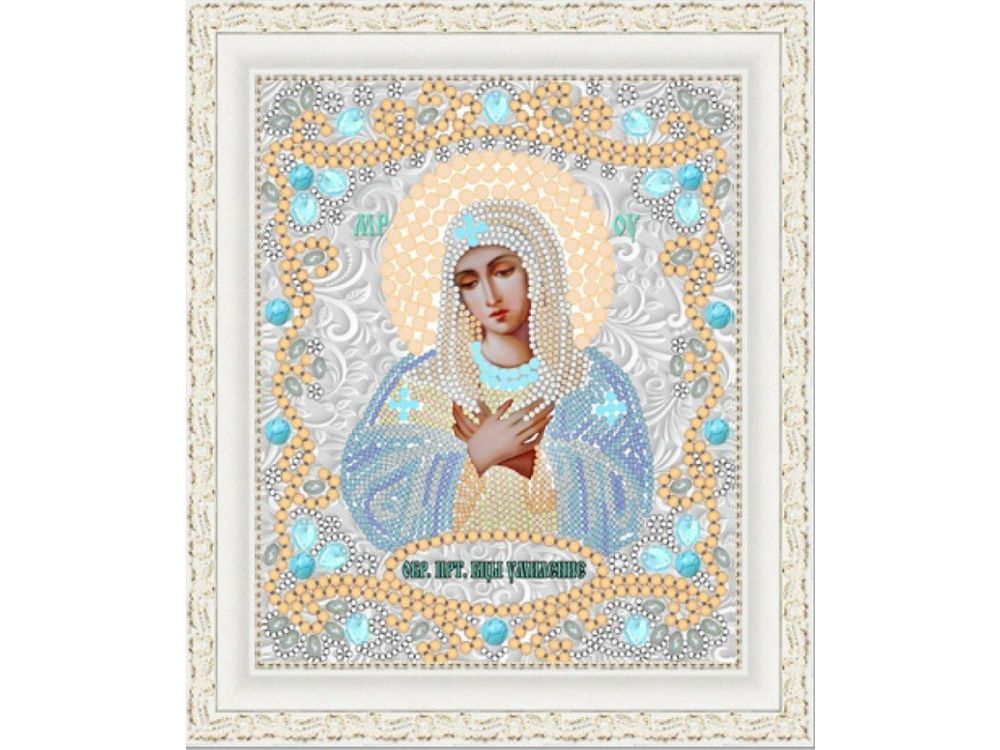 фото Рисунок на ткани конёк богородица умиление 7122
