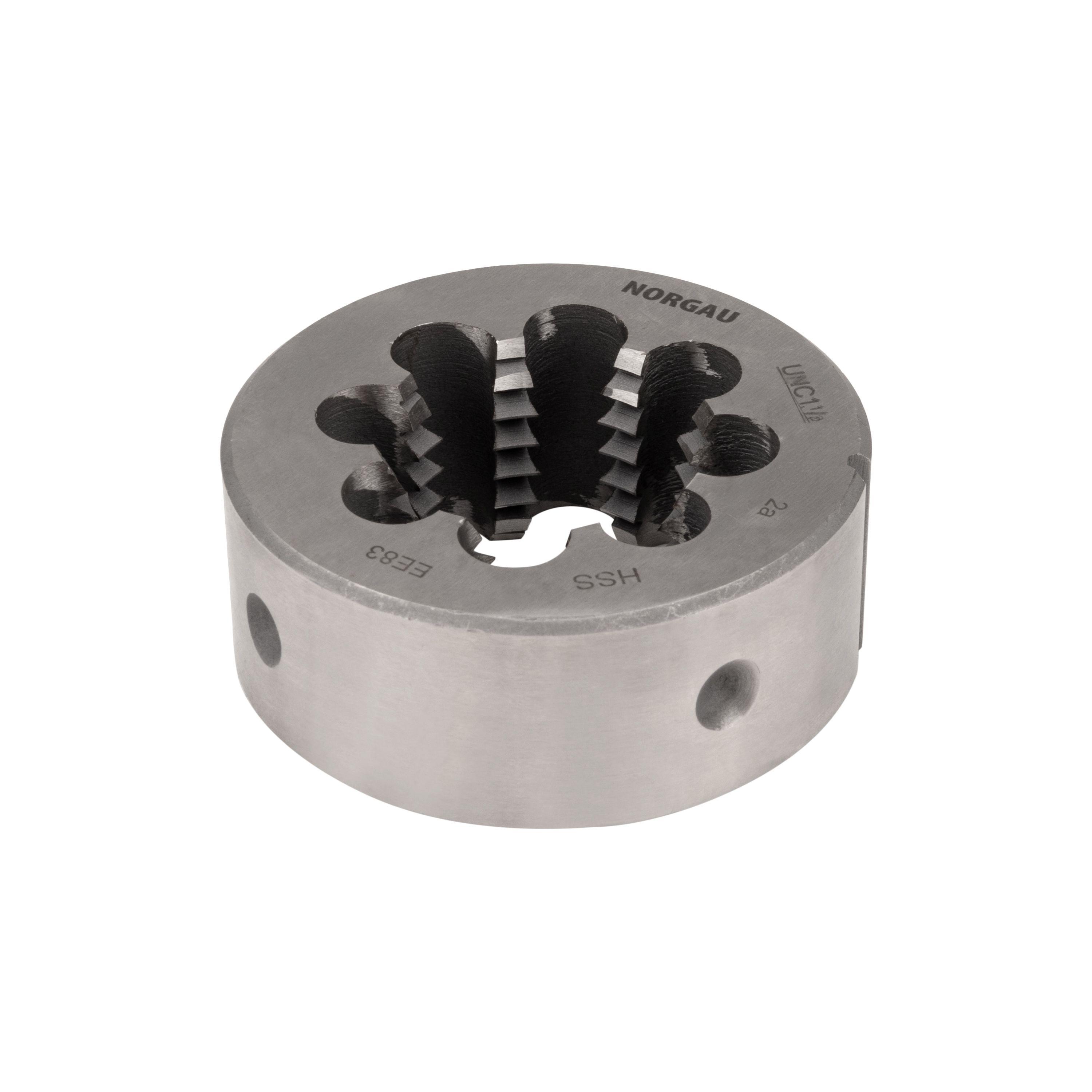 

Плашка UNC1 1/2х6 мм NORGAU Industrial дюймовая, угол 60°, по DIN223, HSS, RHT-270-094