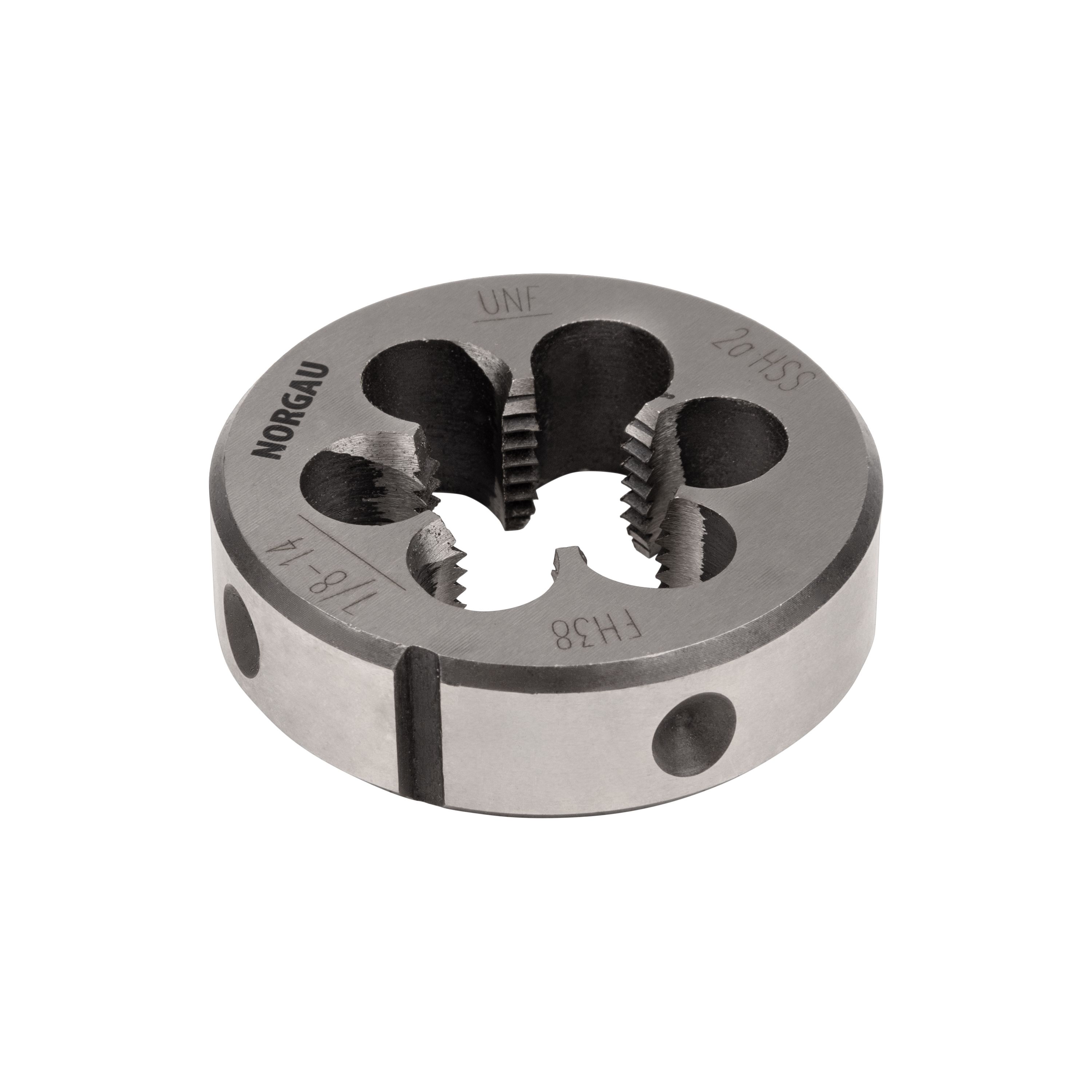 

Плашка UNF 7/8х14 мм NORGAU Industrial дюймовая, угол 60°, по DIN223, HSS, RHT-270-105