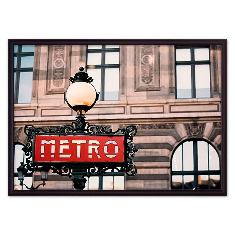 

Постер в рамке Метро Париж 21х30 см