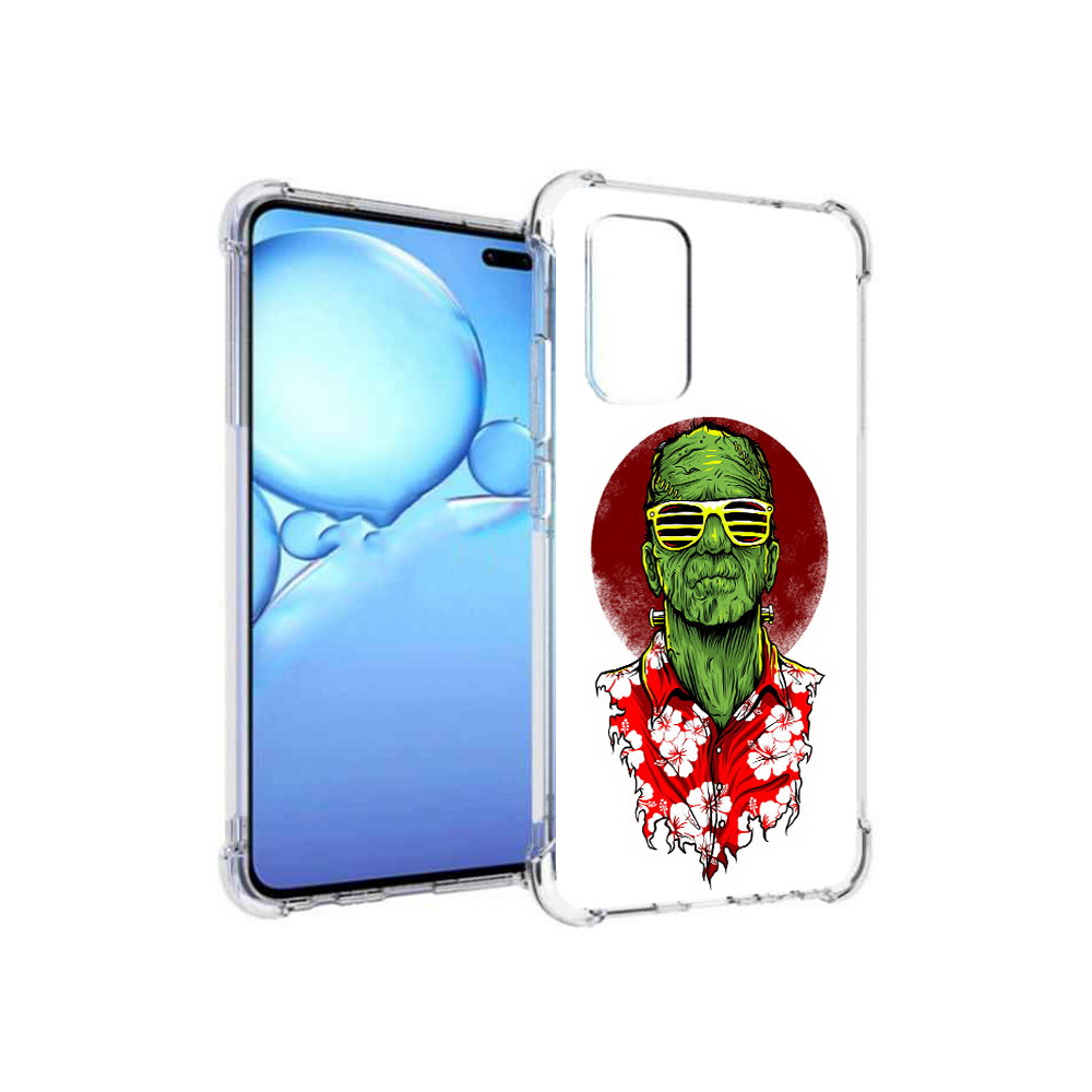 

Чехол MyPads Tocco для Vivo V19 крутой зеленый мужчина в очках (PT147328.392.424), Прозрачный, Tocco