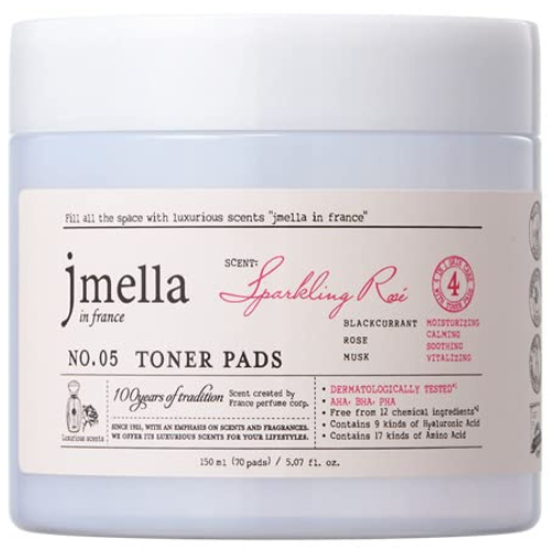 Тонер-пэды для лица Jmella In France Toner Pads Sparkling Rose 70шт.