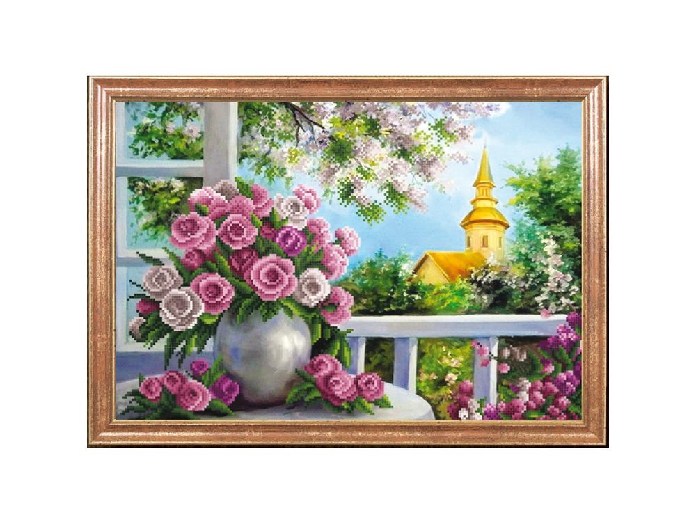 

Рисунок на ткани Магия канвы Розы веранде КС-071