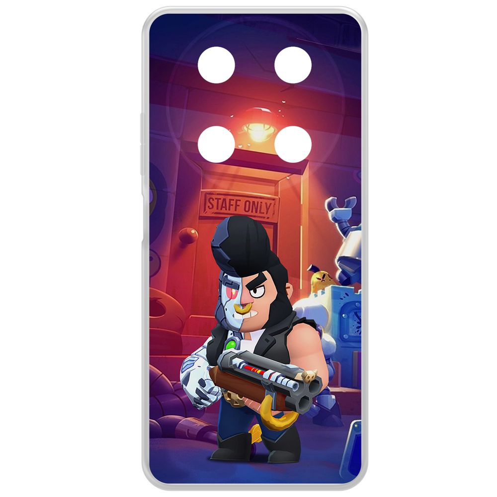 

Чехол-накладка Krutoff Clear Case Brawl Stars-Б-800 для ITEL RS4, Прозрачный