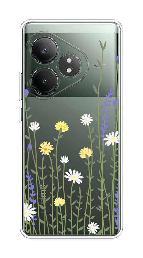 

Чехол на Realme GT Neo 6 SE "Ромашка и лаванда", Зеленый;желтый;прозрачный, 2516850-1