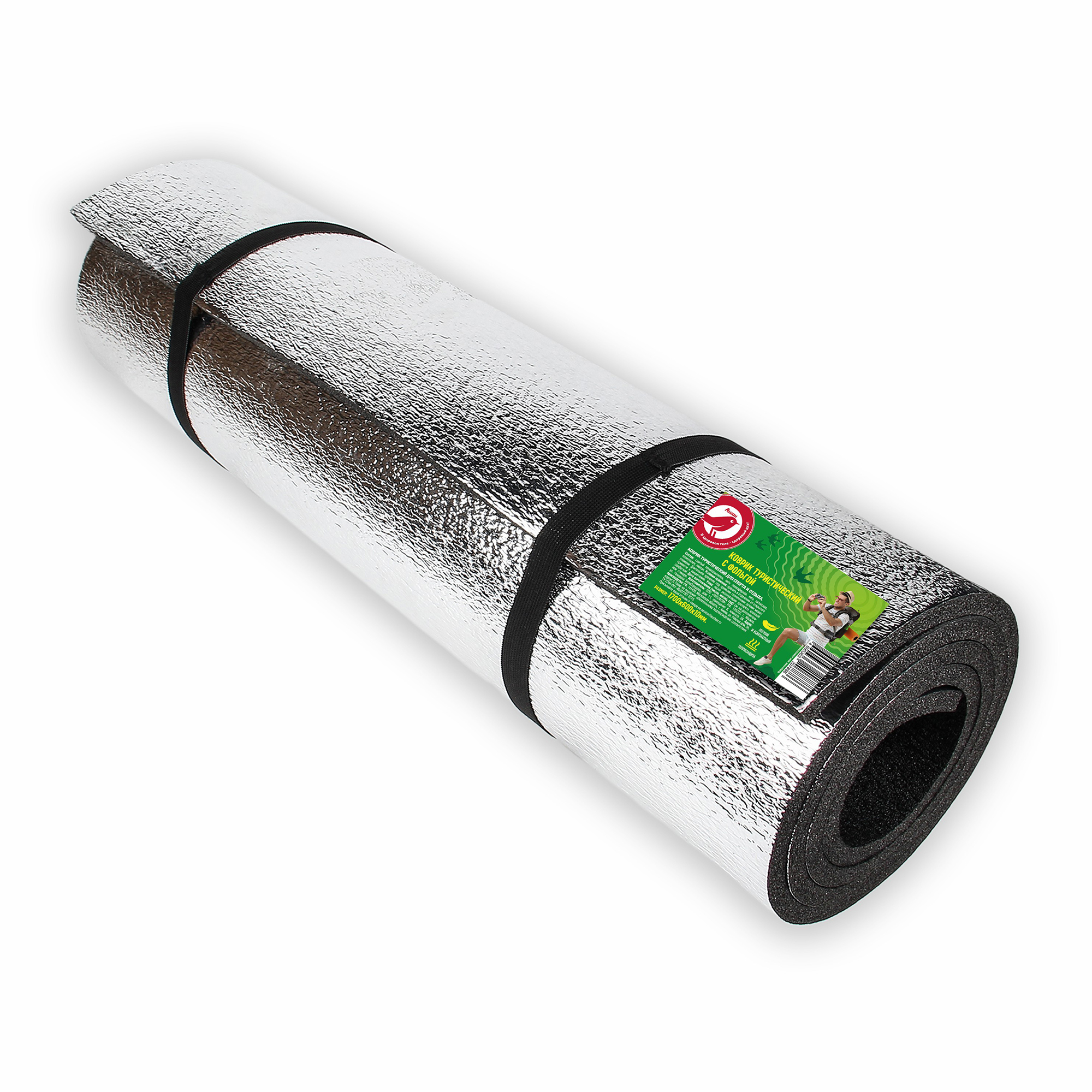 Коврик туристический АШАН Красная птица с фольгой 170 х 60 см