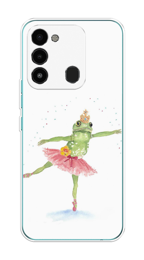 

Чехол на Tecno Spark Go 2022/8С/9 "Лягушка-балерина", Зеленый, 301250-4