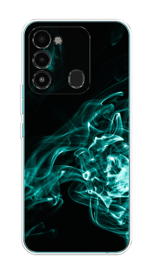

Чехол на Tecno Spark Go 2022/8С/9 "Дым", Голубой;черный, 301250-3