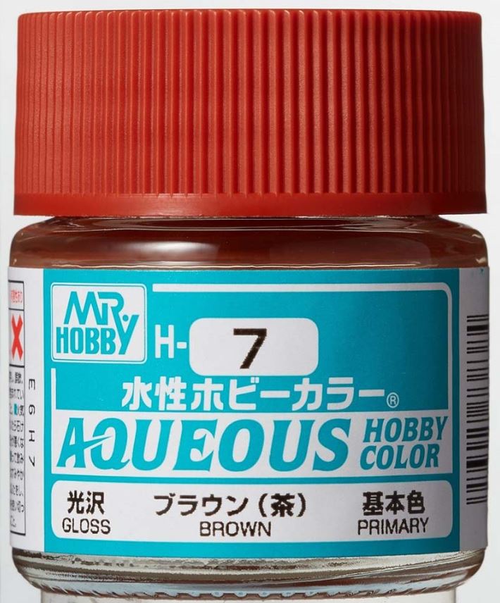 

Краска акриловая водоразбавляемая MR.HOBBY Brown, глянцевая, MH-H7, Коричневый