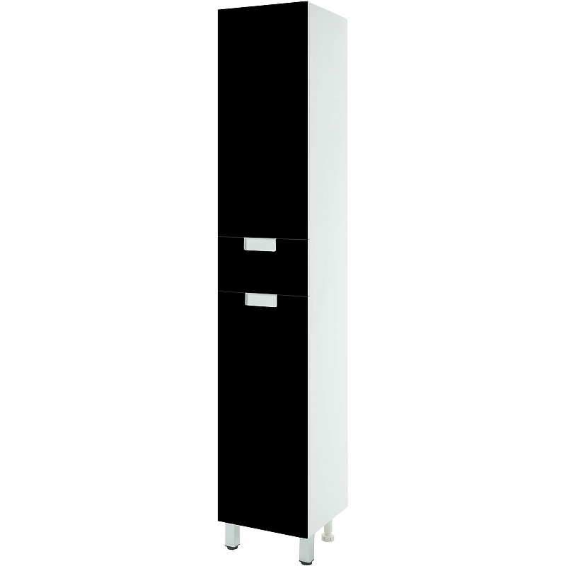 

Шкаф пенал Bellezza Пегас 35 L 4620404712048 Черный Белый