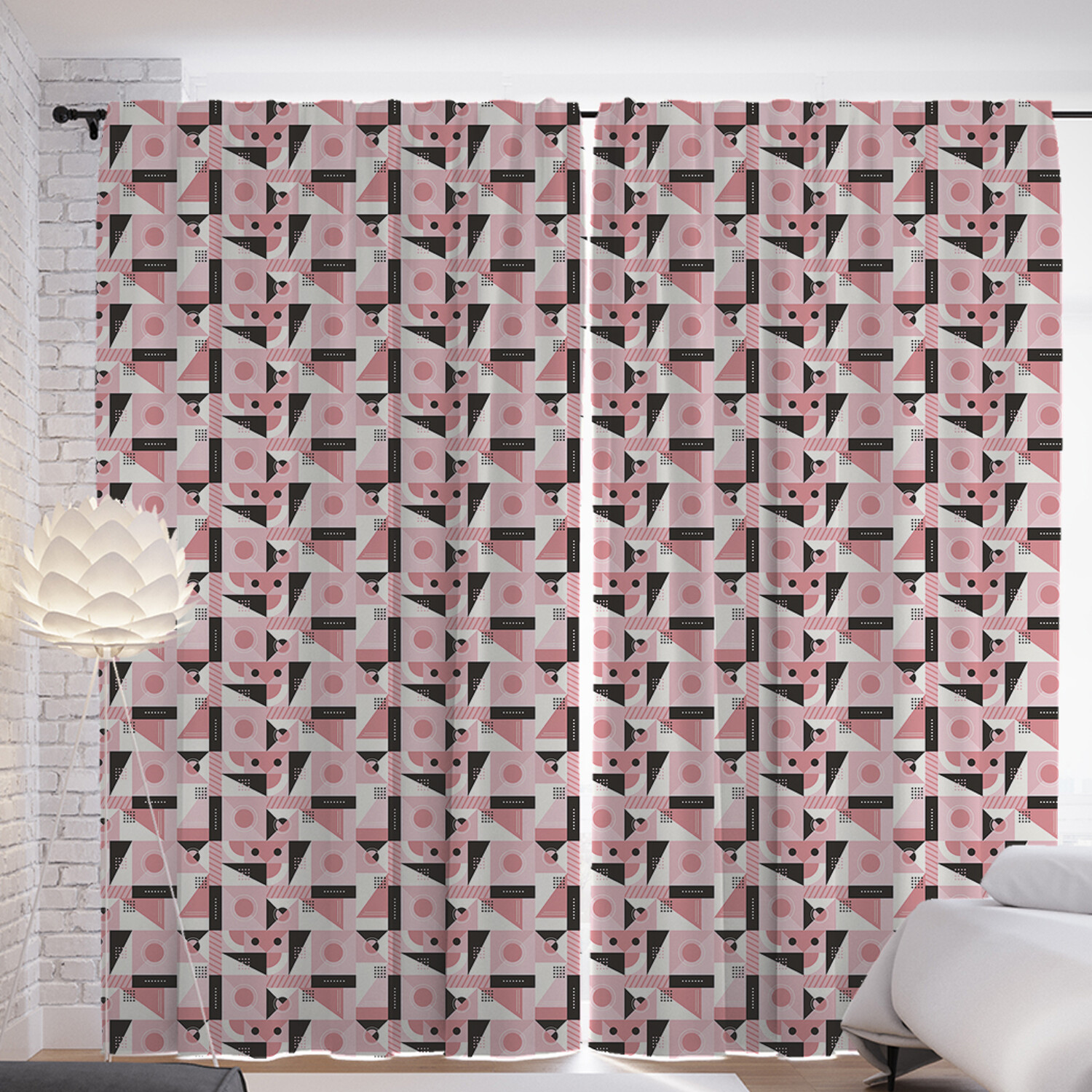 

Шторы с фотопечатью JoyArty "Современные геометрические круги" из сатена, 290х265 см, Современные геометрические круги