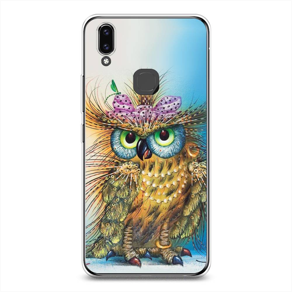 

Чехол для Vivo V9/Y85 "Модная сова", Коричневый;голубой, 260150-1