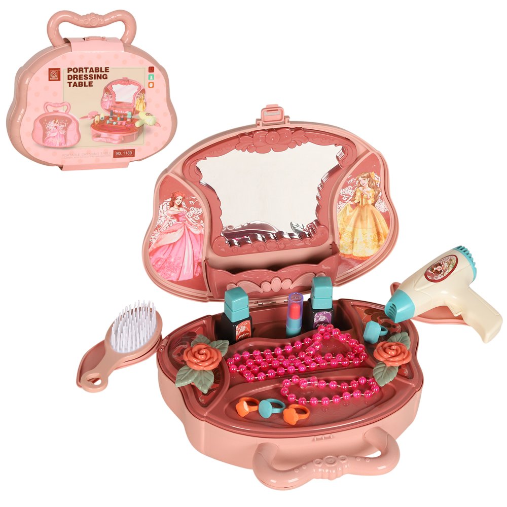 фото Игров.набор трюмо, в компл. аксесс., в чемодане 25*8*22см jb0208395 qing da toys