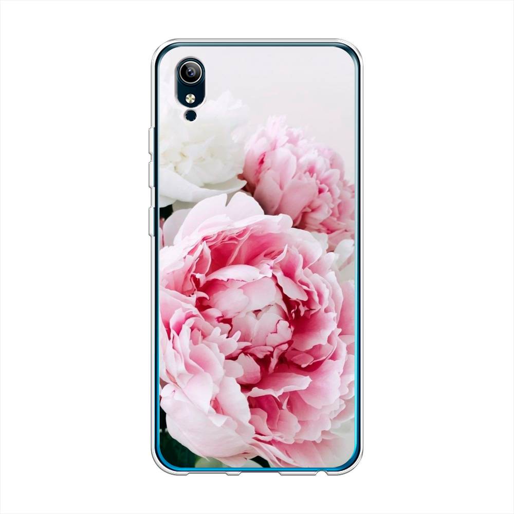 

Чехол для Vivo Y91c/Y1s "Розовые и белые пионы", Розовый;белый, 262850-2