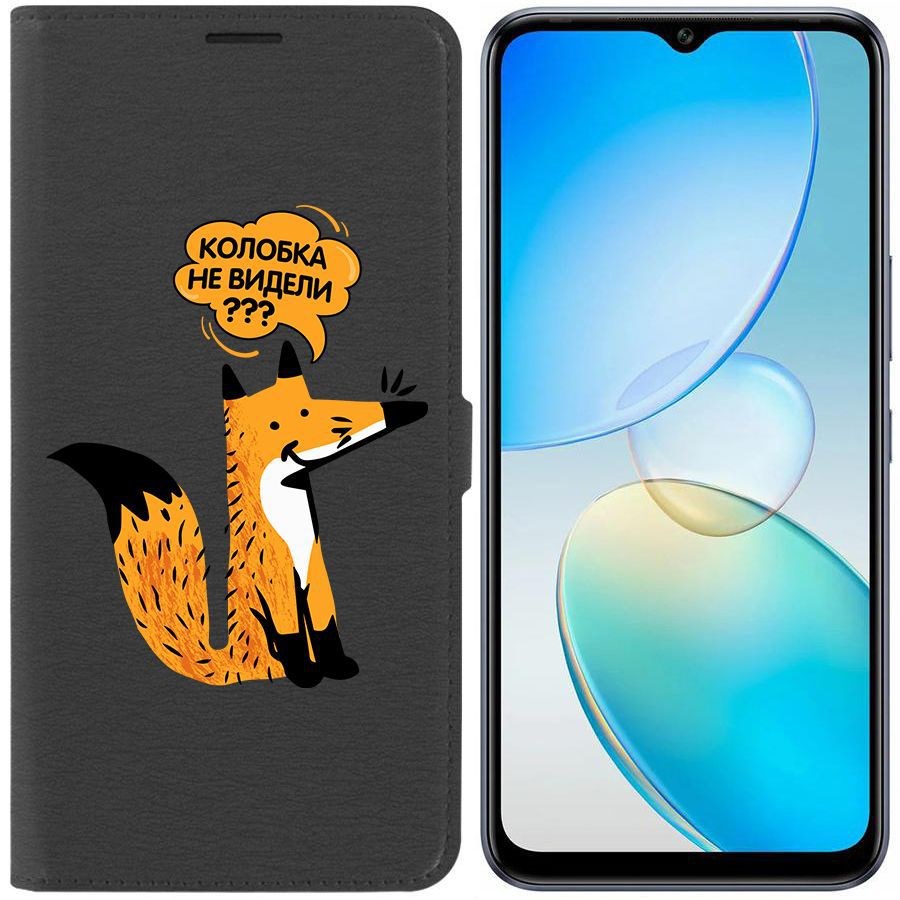 

Чехол-книжка Krutoff Eco Book для Infinix Hot 12 Pro Лиса (черный)