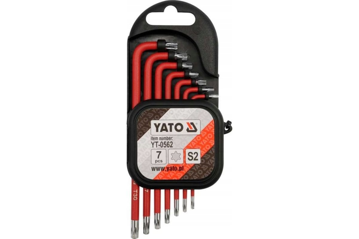 

Ключи торцевые г-образные torx 7 предметов t9-t30 yato yt-0562 sale