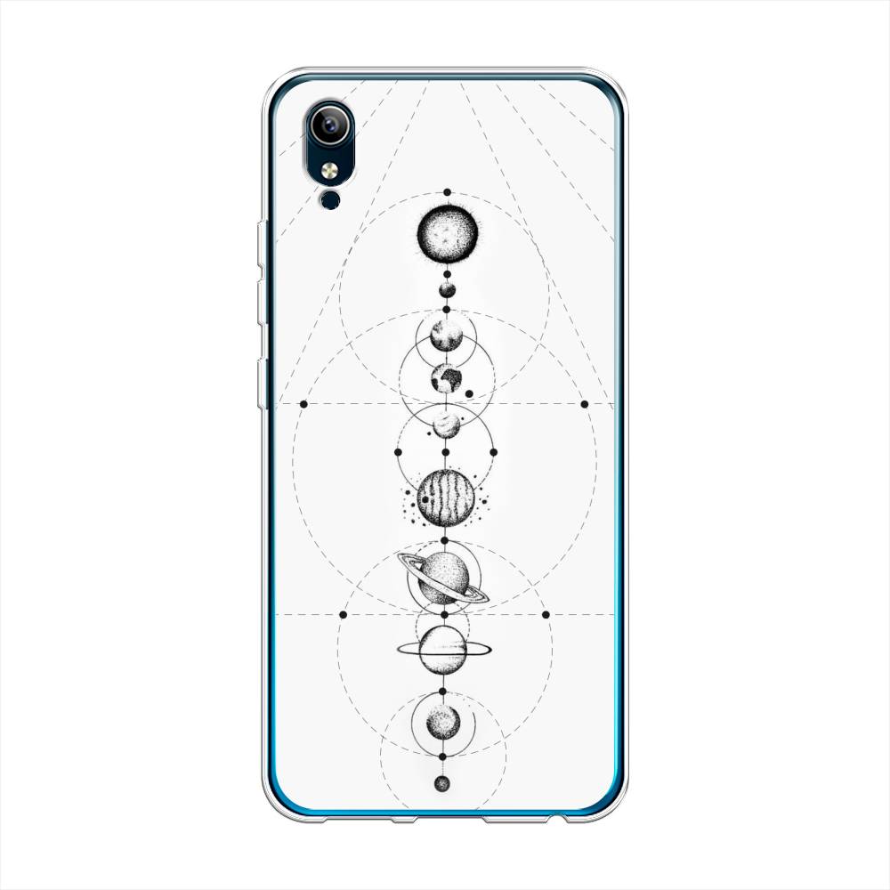 

Чехол для Vivo Y91c/Y1s "Парад планет", Серый, 262850-2
