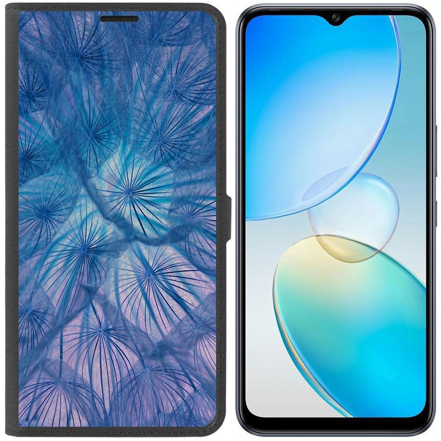 

Чехол-книжка Krutoff Eco Book для Infinix Hot 12 Pro Синий одуванчик (черный)