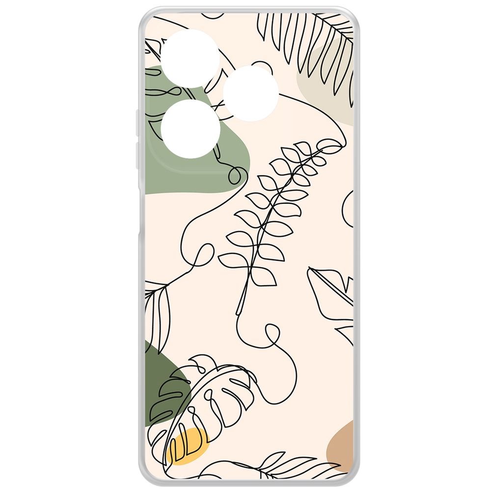 

Чехол-накладка Krutoff Clear Case Линия весны для Infinix Smart 8, Прозрачный