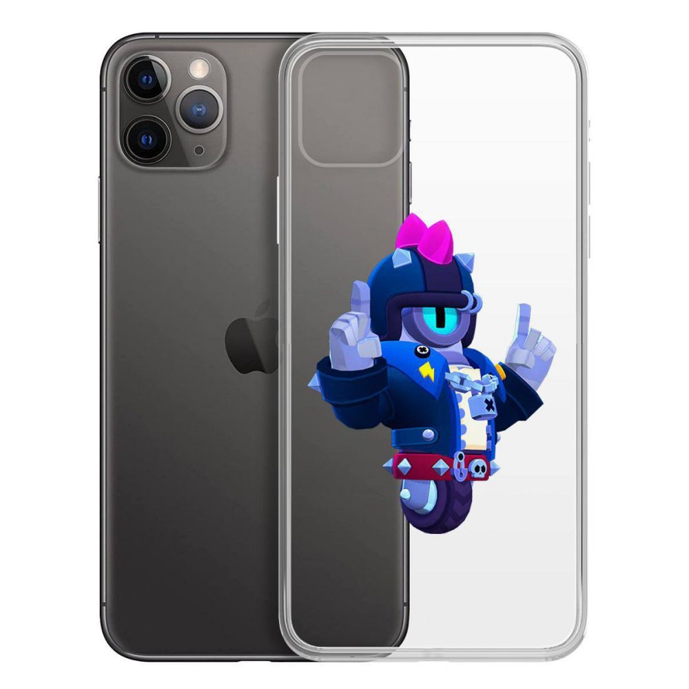 

Чехол-накладка Brawl Stars-Дикий Сту для iPhone 11 Pro Max, Прозрачный