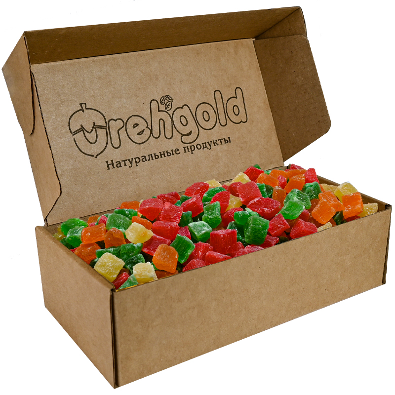 

Ананас кубики цукаты OrehGold, 500г, Ананас кубики