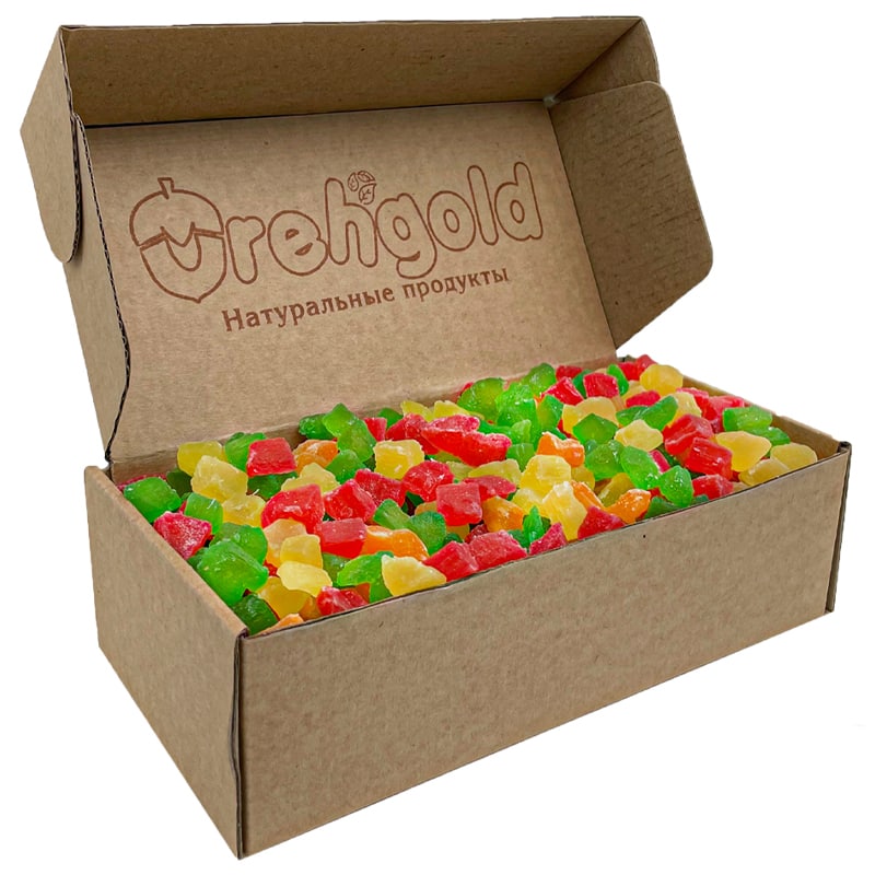 Ананас кубики цукаты OrehGold, 500г