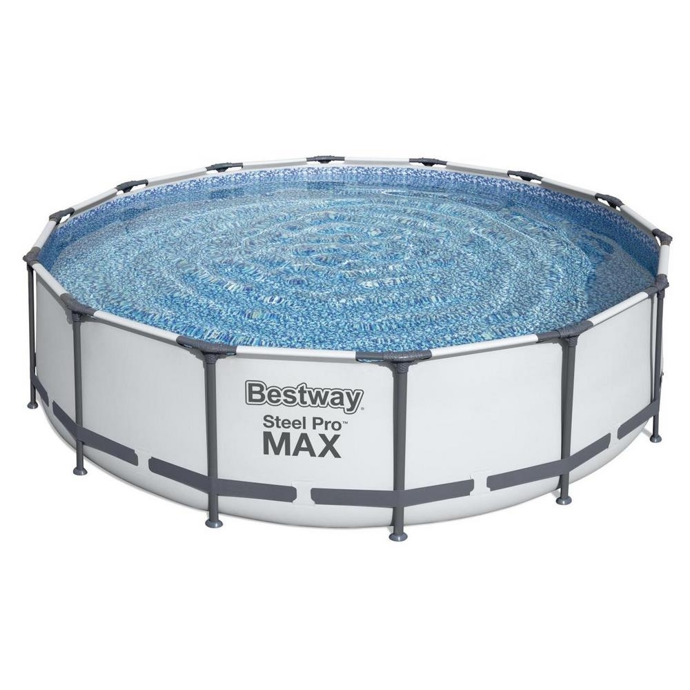 Бассейн каркасный Bestway Steel Pro max 366 х 76 см 6473л 100071074462 серый